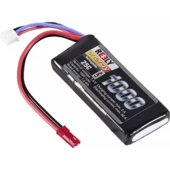Reely LiPo baterijos paketas 7.4V 1000mAh 2S 25C Softcase su BEC jungtimi RE-7849758