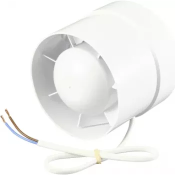 Sygonix SY-5233248 ortakio ventiliatorius 230 V/AC 130 m³/h 100 mm baltas