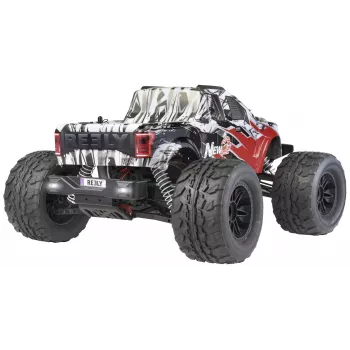 Reely New2 Super Combo Brushless 1:10 RC elektrinis Monster Truck 4WD 100% RTR 2,4 GHz su baterija, pakrovėju ir siųstuvo baterijomis (RE-7766676)