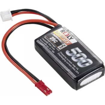 Reely LiPo baterijos paketas 7,4 V 500 mAh 2S 25C Softcase su BEC jungtimi RE-7851726