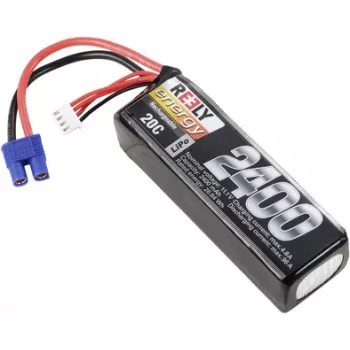 Reely LiPo baterijų paketas 11,1V 2400mAh 3S 20C Softcase EC3 (RE-7853469)