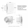 BOSCH F1500 DH 100 vonios ištraukiamasis ventiliatorius su išjungimo laiko intervalu DN 100 7738335626