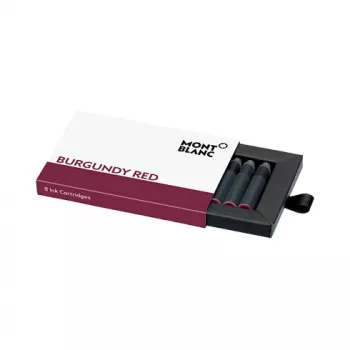 Montblanc Burgundy Red rašalo kapsulės plunksnakočiams, 8 vnt. (105199)
