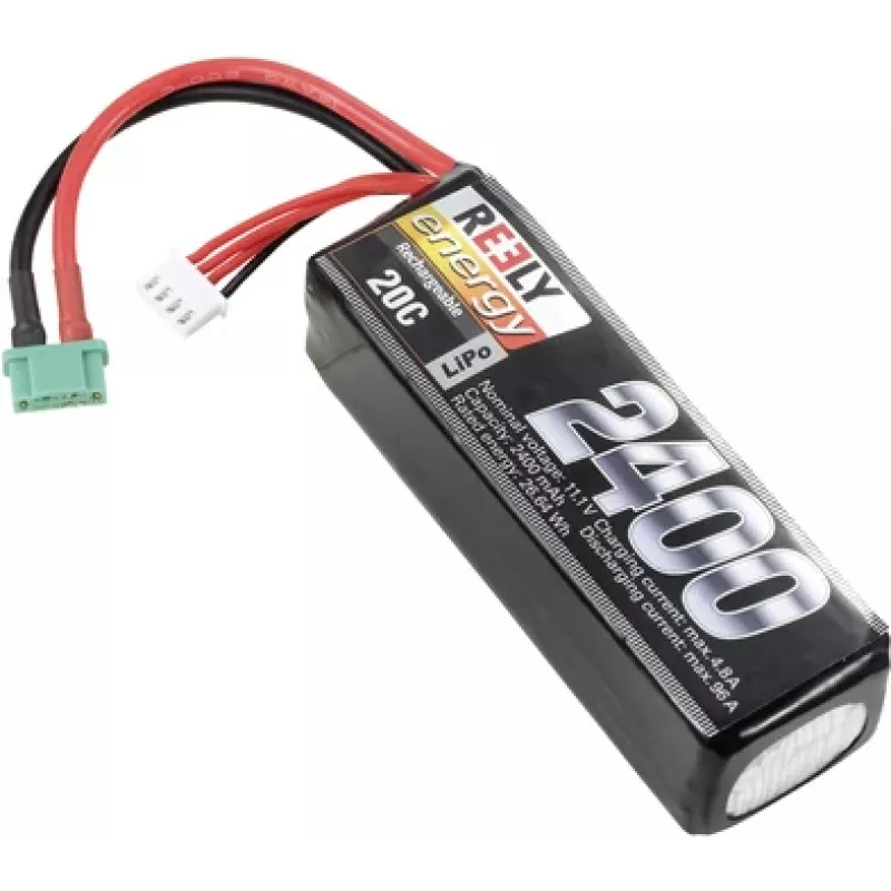 Reely LiPo baterijos paketas 11,1 V 2400 mAh 3S 20C Softcase MPX RE-7853475