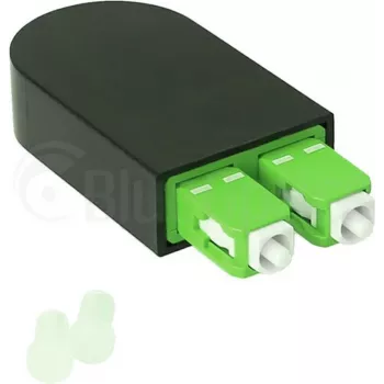 BLUELAN BlueOptics Šviesolaidinis Loopback Adapteris OM5 50/125µm Multimode SC/UPC Duplex Lime Green Keraminis Ferrule -40°C iki +85°C (BOLBSCOM5)