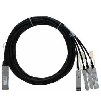 BlueLAN X4DACBL2-BL suderinamas su Intel 40GBASE-CR4 QSFP į 4x10GBASE-CR SFP+ pasyvus tiesioginio prijungimo breakout kabelis, 2 m, AWG30