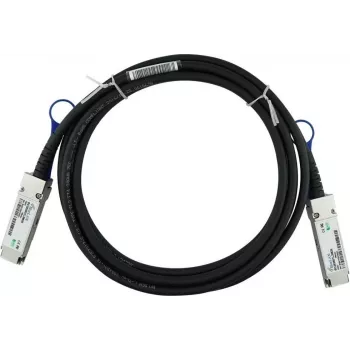 BLUELAN suderinamas su Ubiquiti UACC-DAC-QSFP28-50CM tiesioginio prijungimo kabelis, 100GBASE-CR4, InfiniBand EDR, 30AWG, 0,5 metro (UACC-DAC-QSFP28-50CM-BL)