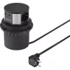 SYGONIX SY-4780156 Elektros skirstytuvas Bokštas 8 Kištukiniai Lizdai 2 USB-A 1 USB-C 1,5 m Laidas Juodas/Sidabrinis