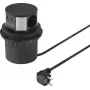 SYGONIX SY-4780156 Elektros skirstytuvas Bokštas 8 Kištukiniai Lizdai 2 USB-A 1 USB-C 1,5 m Laidas Juodas/Sidabrinis