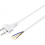 Sygonix SY-5043502 maitinimo laidas CEE 7/7 į IEC C13 baltas 1,5 m