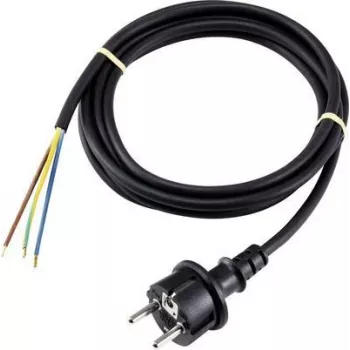 Sygonix SY-5043464 maitinimo kabelis juodas 3,00 m