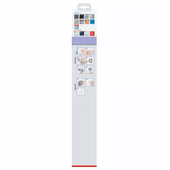 tesa MOON WHITE dviguba rankšluosčių laikiklis, savaiminio klijavimo, 2 rankšluosčių strypai, metalas, matinis baltas 40572-00000-00