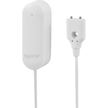 Sygonix SY-6515318 Wi-Fi vandens nuotėkio detektorius su programėle, maitinamas baterijomis, baltas