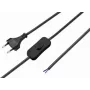 Sygonix SY-5044224 IEC C13 maitinimo laidas su įjungimo/išjungimo jungikliu, 1,5 m, juodas