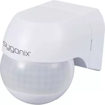 Sygonix SY-6733024 sieninis PIR judesio jutiklis 360° 180° su rele, baltas
