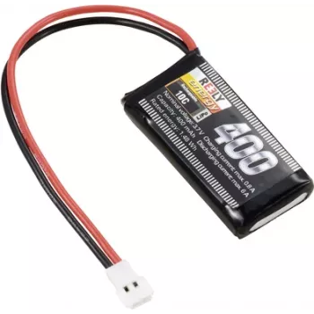 Reely LiPo akumuliatorius 3,7V 400mAh 1S 10C Softcase plokščiasis jungtis RE-7845951