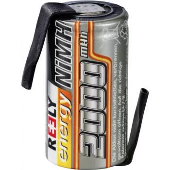 Reely NiMH vienaląstė baterija 1,2 V 2000 mAh su litavimo kontakteliu (RE-7851720)