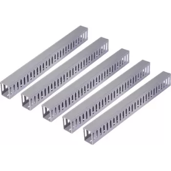 Sygonix SY-6801170 pilkos spalvos PVC kabelių kanalas 40x40mm 2m