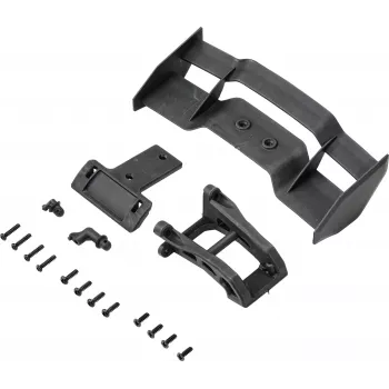 Reely 1:10 galinis spoileris ir tvirtinimo rinkinys, juodas (RE-7133427)