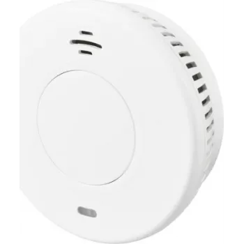 Sygonix EN14604 dūmų detektorius su 10 metų baterija, fotoelektrinis, Ø105 mm, baltas