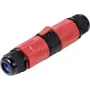 Sygonix SY-6748350 apsaugotas nuo oro sąlygų 3 polių kabelio jungtis su kištukiniais gnybtais, IP68, 450 V, 24 A, juoda