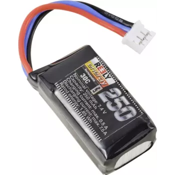 Reely LiPo akumuliatorius 7,4 V 250 mAh 2S 30C Softcase Flat Connector (RE-7845954)