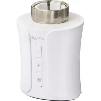 Sygonix SY-6752918 Zigbee 3.0 išmanusis radiatoriaus termostatas, elektroninis, 5–35°C, baltas