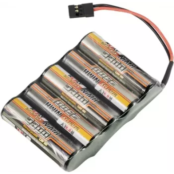 Reely NiMH RC akumuliatorių paketas 6V 2300mAh 5x AA Side-by-Side JR jungtis RE-7839756