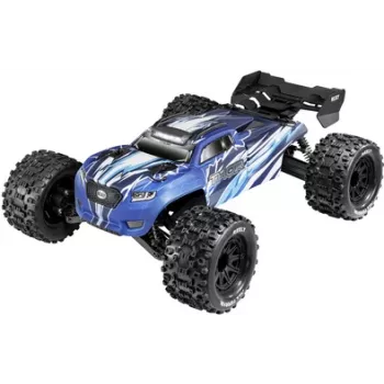Reely Thor Blue Brushed 1:10 RC Monster Truck 4WD RTR 2.4GHz su baterija, pakrovėju, siųstuvo baterijomis RE-8597610