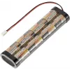 Reely NiMH siųstuvo akumuliatorių paketas 9.6V 2400mAh 8-Cell Sub-C Stick Futaba RE-7851444
