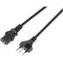 Sygonix SY-5243896 maitinimo laidas šaltiems prietaisams CEE 7/7 į IEC C13 kampuotas 5 m juodas