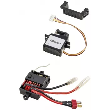 Reely RE-8705337 elektronikos rinkinys Carbon Fighter III – 2.4 GHz imtuvas, 40A šepetėlinis ESC, vairavimo servo