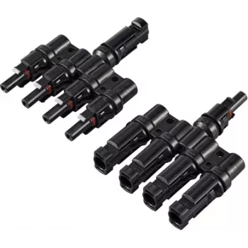 Sygonix saulės adapteris T-jungtis 4 į 1 1000 V DC SY-6408002 Y-jungtis saulės sistemoms