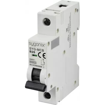 Sygonix SY-6440882 SYG-MCB 1P/B20/6KA automatinis jungiklis 1-polio 20 A 240 V AC