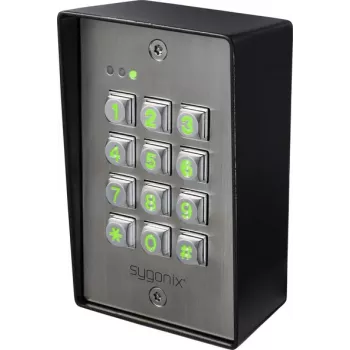 Sygonix SY-6888064 paviršinio montavimo kodų užraktas, 12-24V DC/AC, IP65, apšviesta klaviatūra