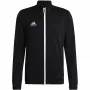 adidas Entrada 22 marškinėliai su užtrauktuku juodi HB0573 L