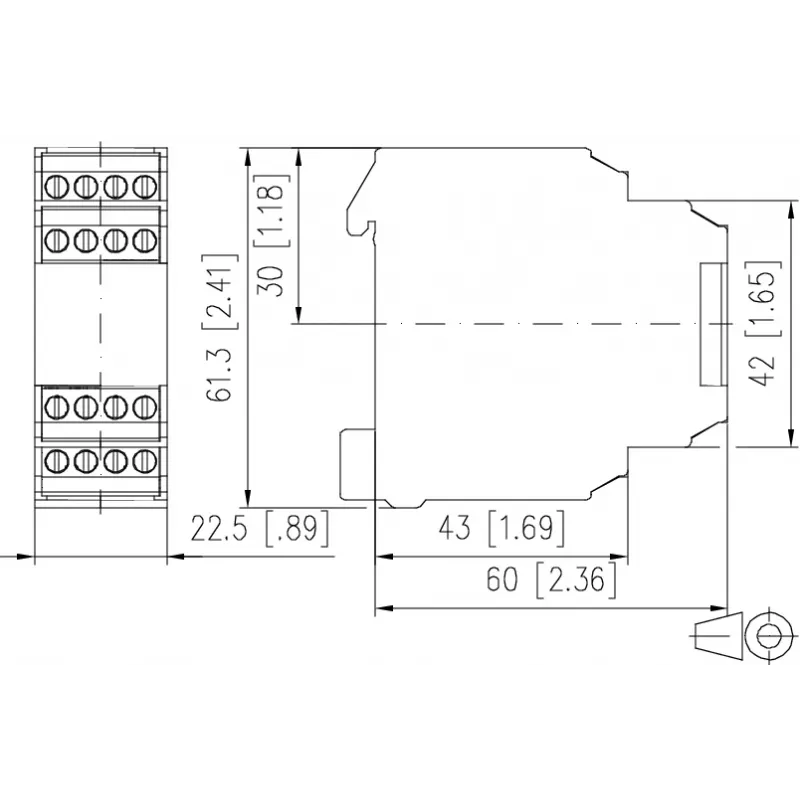 METZ CONNECT greičio stebėjimo relė DRIW-E16 24V AC/DC 22,5mm 1101501322