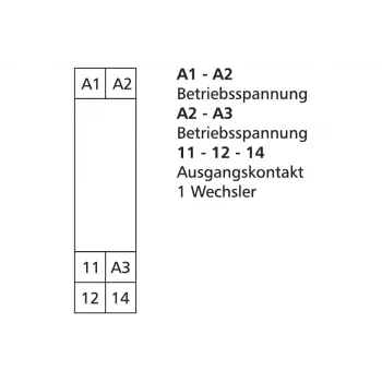 METZ CONNECT KRA-S-M6/21 Sujungimo relės modulis 24V AC/DC, 1 perjungimo kontaktas, 8A, baltas, 11061213