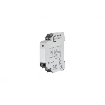 METZ CONNECT KRA-M6/21 baltas DIN bėgio gnybtų blokas, 2 polių, 250V, 8A, 11061550
