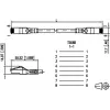 METZ BTR NETCOM 1308451500-E 1,5 m Cat6a S/FTP (S-STP) juodas tinklo kabelis
