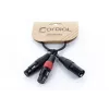 Cordial EY 0.3 MFF XLR Y-adapterio kabelis - 1x XLR male į 2x XLR female, 0,3 m, juodas 14881