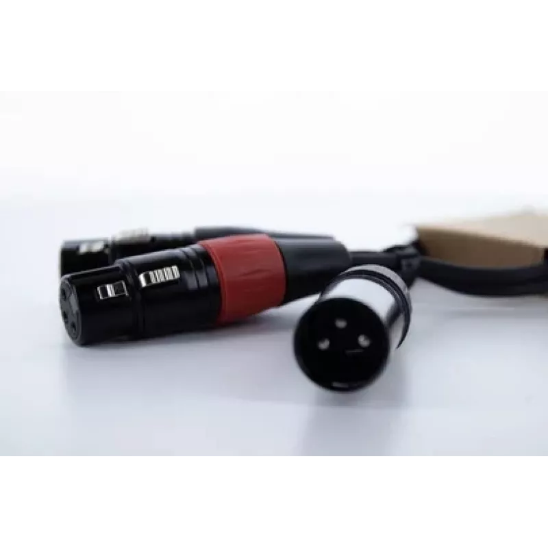 Cordial EY 0.3 MFF XLR Y-adapterio kabelis - 1x XLR male į 2x XLR female, 0,3 m, juodas 14881