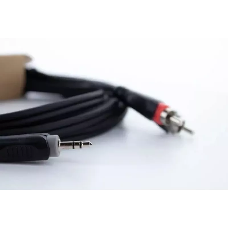 Cordial 14854 3,5 mm jack į 2x RCA audio Y-adapterio kabelis, 1 m, juodas