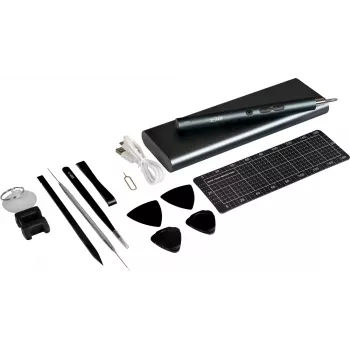 JOY-IT WE-0002 62 dalių elektrinis precizinis atsuktuvų rinkinys su magnetiniu dėklu