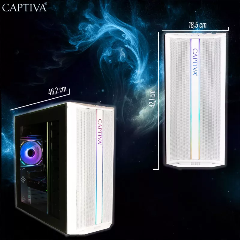 Captiva PC Business/Office R10-3518 (Ryzen 5 3400G/SSD 1TB/16GB/WLAN/Windows 11 Home 64-bit)