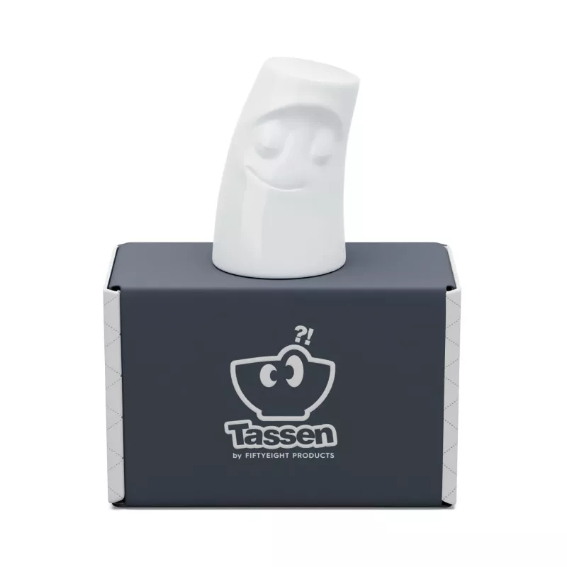 FIFTYEIGHT PRODUCTS Würzschmusie druskinė su mielu veidu, balta