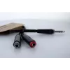 Cordial 14890 Audio Y-Adapter Cable 6,3mm stereo jack plug to 2x 6,3mm mono jack socket 0,30m juodas PVC dvigubas kabelis