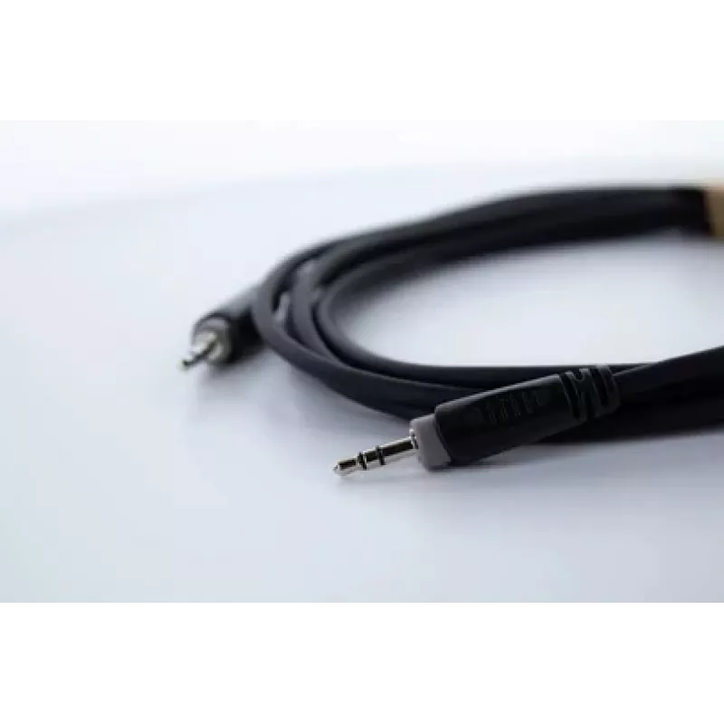 Cordial 14829 3,5 mm jack audio kabelis, 1,5 m, juodas, PVC izoliacija, vytos poros