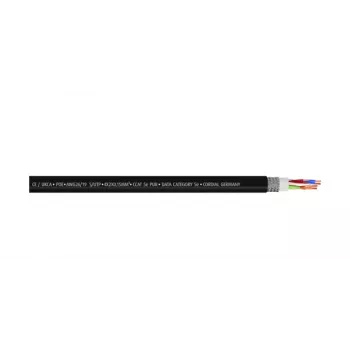 Cordial 15557 CAT 5e S/UTP tinklo kabelis, RJ45, 1,5 m, juodas, PUR