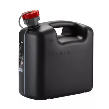 PRESSOL 21143 kuro kanistras 10 L, UN patvirtintas HDPE su apsauga nuo vaikų